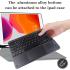 Wireless Bluetooth Keyboard, Ultra Slim Rechargeable Portable Cordless Keyboard with Touchpad 10 Inch Wireless Keyboard for iOS, Android, Windows, iPad, iPhone, Samsung (Black)
